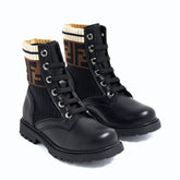 Fendi Logo Knit Lace - Up Boots for Women - Cloud TreadLadies shoesbreathable outdoor shoes UAEBreathable Shoes Dubai